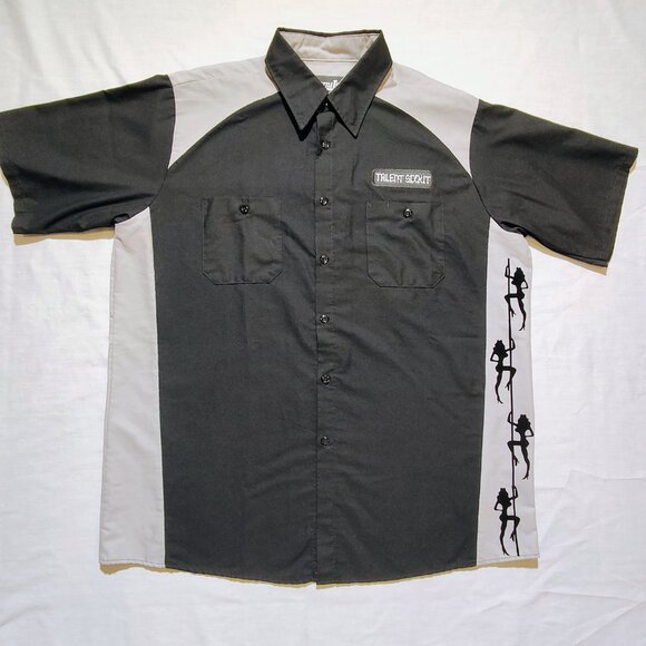 Throttle Treads Kustom Shopwear Other - Throttle Threads Kustom Shopwear Men's Button Down Short Sleeve Shirt XL